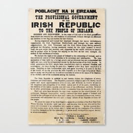 Irish Proclamation of Independence Canvas Print