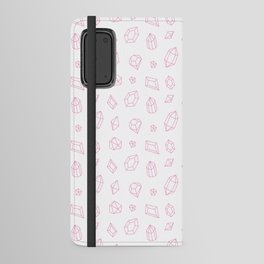 Pink Gems Pattern Android Wallet Case