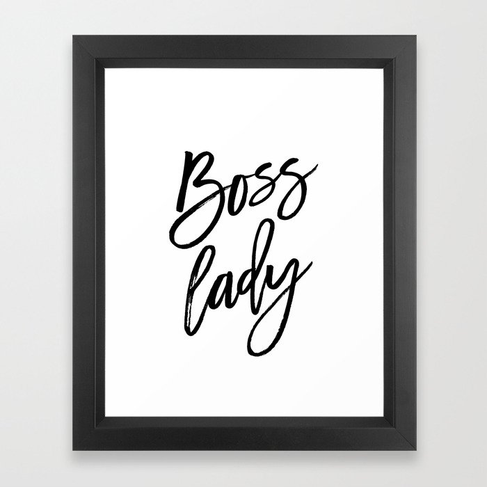 Boss Lady Framed Art Print