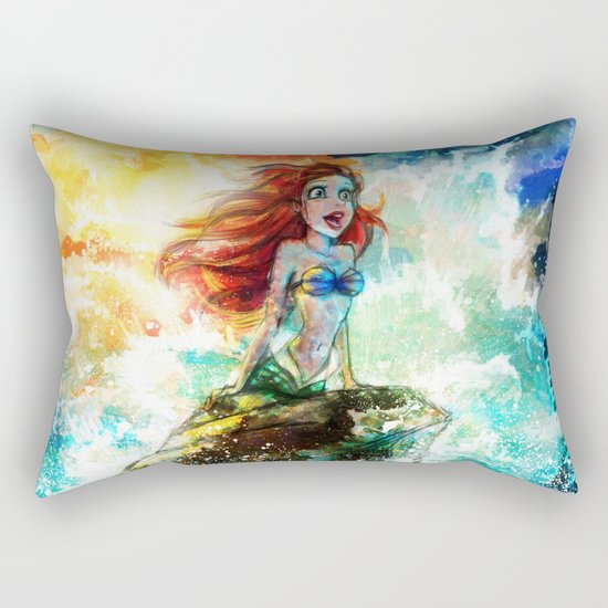 ~~ Someday I'll be part of your wooooorld~~ Rectangular Pillow