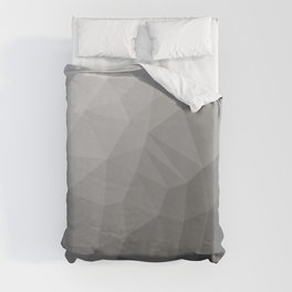 LOWPOLY BLACK AND WHITE Duvet Cover