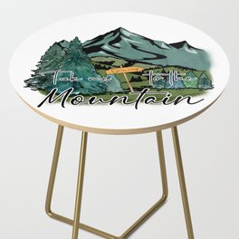 Nature Art Take me to the mountains Side Table