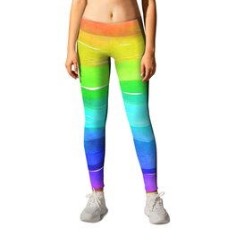 Watercolor rainbow Leggings