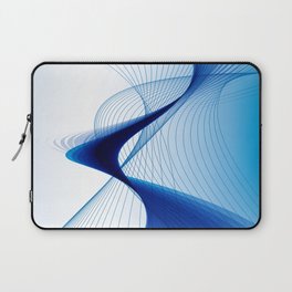 ABSTRACT BLUE LINEAR BACKGROUND. Laptop Sleeve