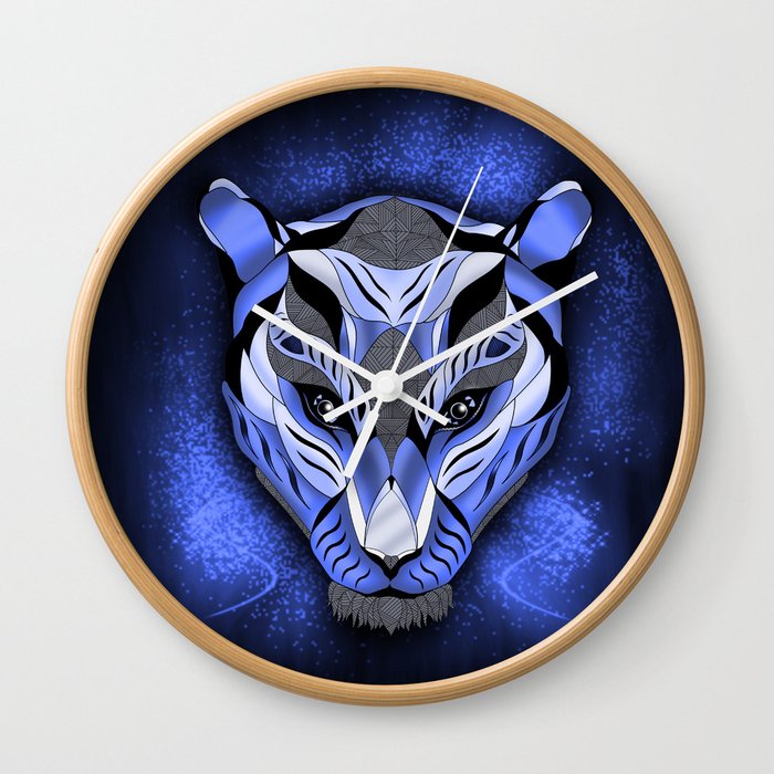 Tiguer X Blue Wall Clock