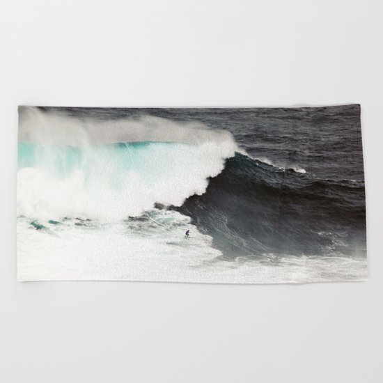 Surf wave sea 6 Beach Towel