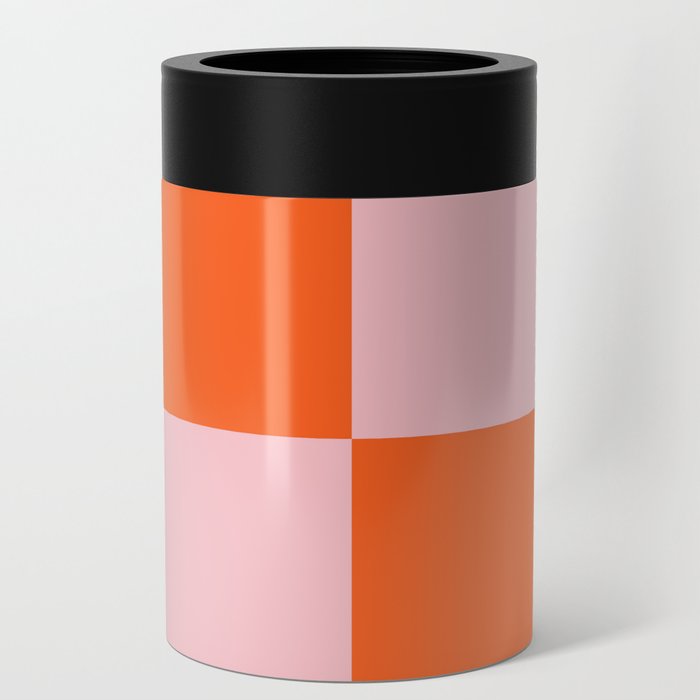 Pink and Orange Growing Pattern Can Cooler