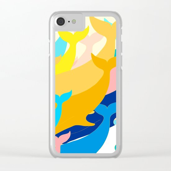Whales Clear iPhone Case