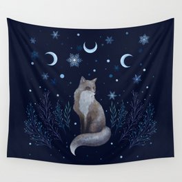 Winter Fox Wall Tapestry
