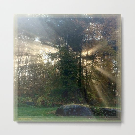 Sunlight Streams - Vermont Morning Glory Metal Print