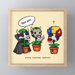 Baby Cowplant Meme Framed Mini Art Print