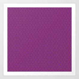 Marrakesh Gold Pattern (1) With Purple Color  Art Print