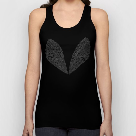 Black Cicada Wings Unisex Tank Top