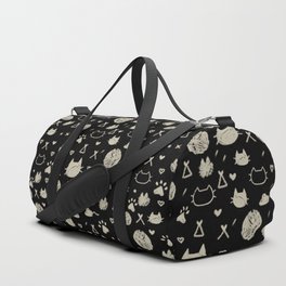 Purr! (black & beige) Duffle Bag