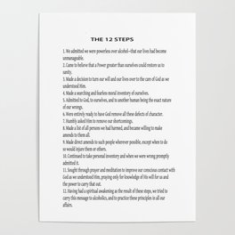 The 12 Steps Poster