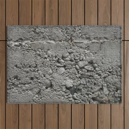 Concrete wall background Outdoor Rug