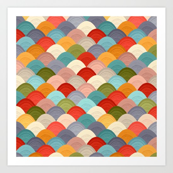 yarn hill dollops summer Art Print