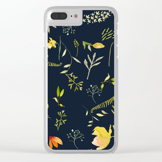 Yellow garden Clear iPhone Case
