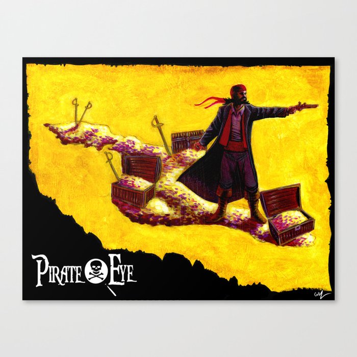 Pirate Eye: Isle of Gold Canvas Print
