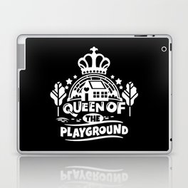 Queen Of The Playground Cute Children Quote Laptop Skin