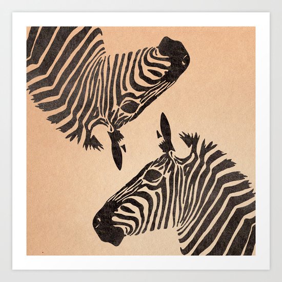 zebra Art Print