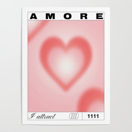 Amore I attract Art Print Poster Poster