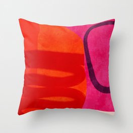 relations - shapes minimal painting abstract Throw Pillow