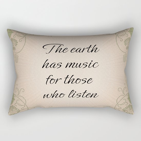 Earth Music Rectangular Pillow