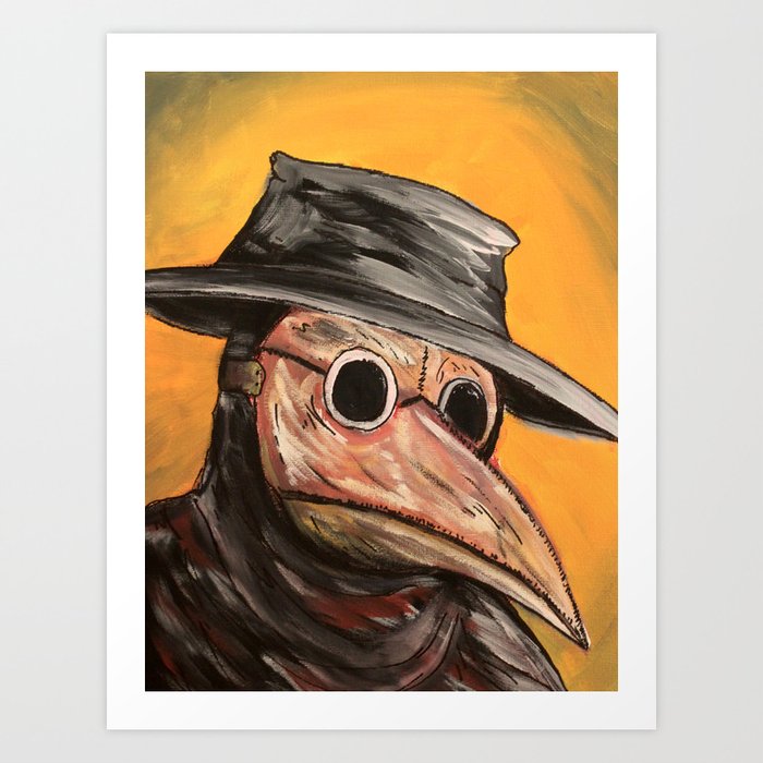 The Plague Doctor Art Print By Msgimaging Society6
