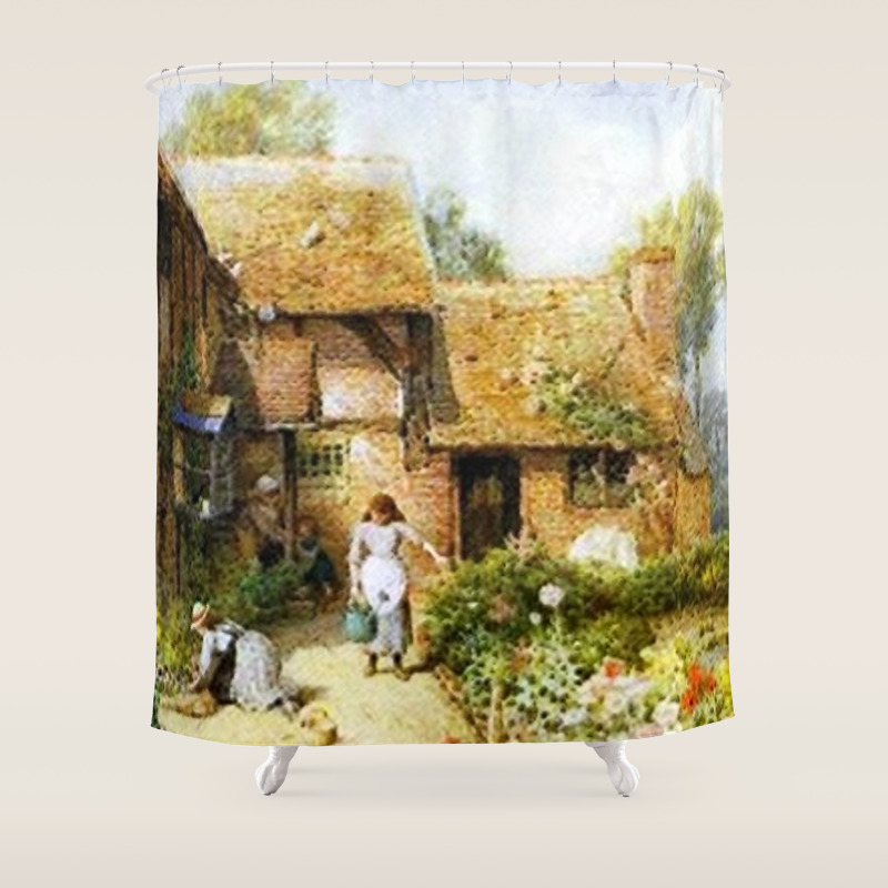 Work At Home Shower Curtain By Saravalor Society6