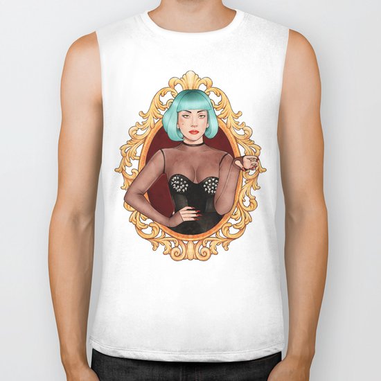 Teal Lady Biker Tank