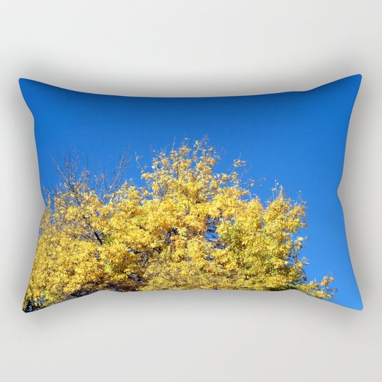 Yellow Autumn Tree Rectangular Pillow