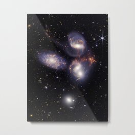 Webb Stephan's Quintet Metal Print | Csa, Esa, Nasa, Stsci, Photo, Webbtelescope, Outerspace, Uninverse, Stephansquintet, Cosmos 