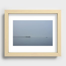 Pier into the Abyss Recessed Framed Print