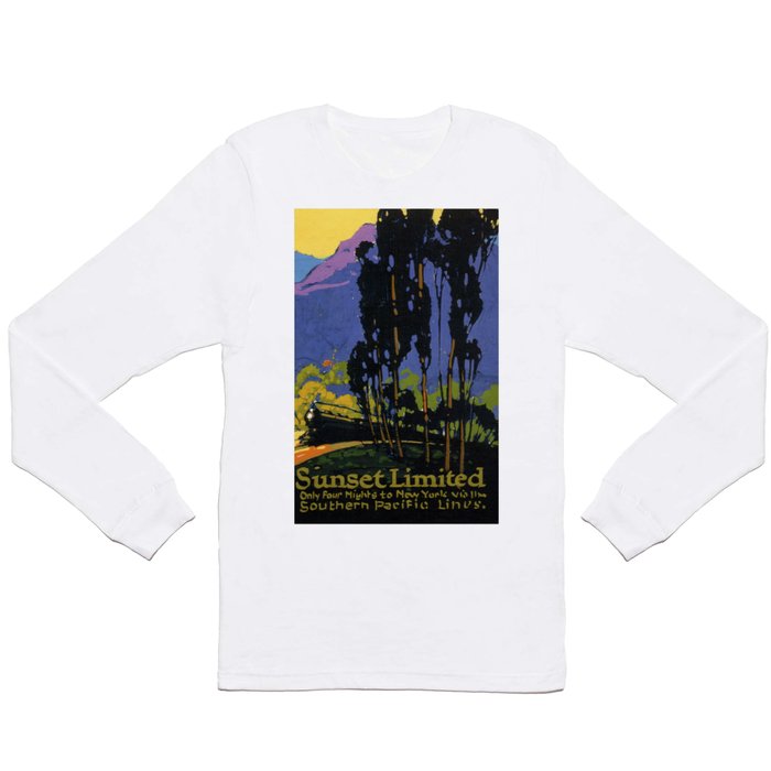 Vintage poster - Sunset Limited Long Sleeve T Shirt