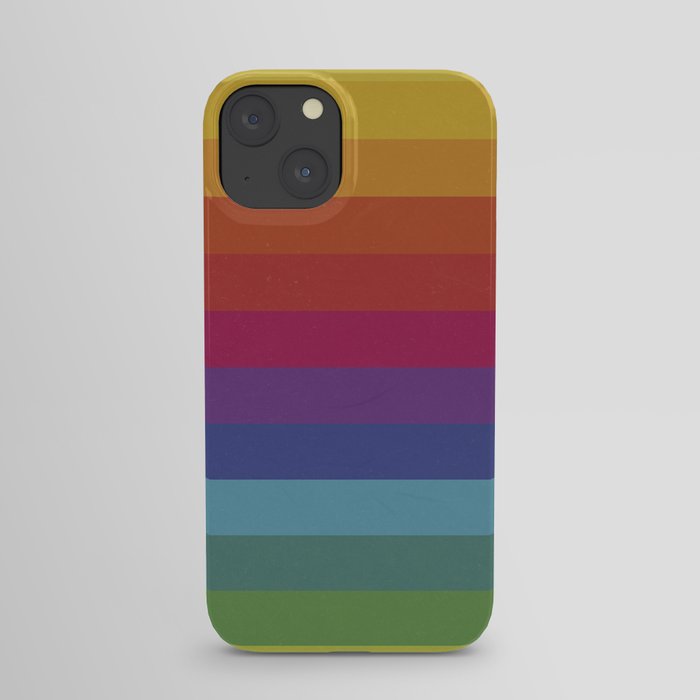 The Color Wheel / Rainbow Stripes iPhone Case
