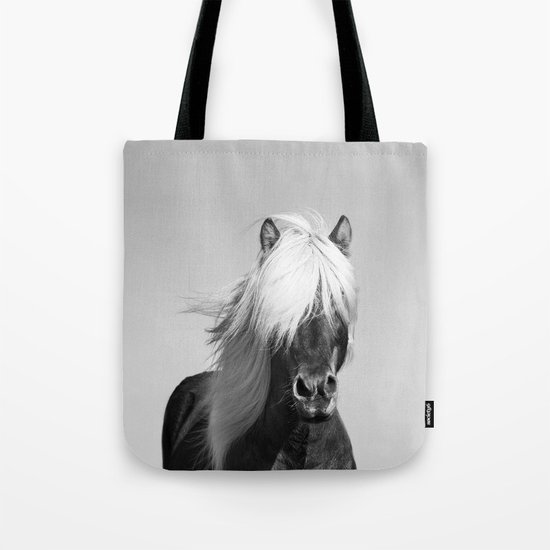 Portrait of a Horse in Scotish Highlands Tote Bag