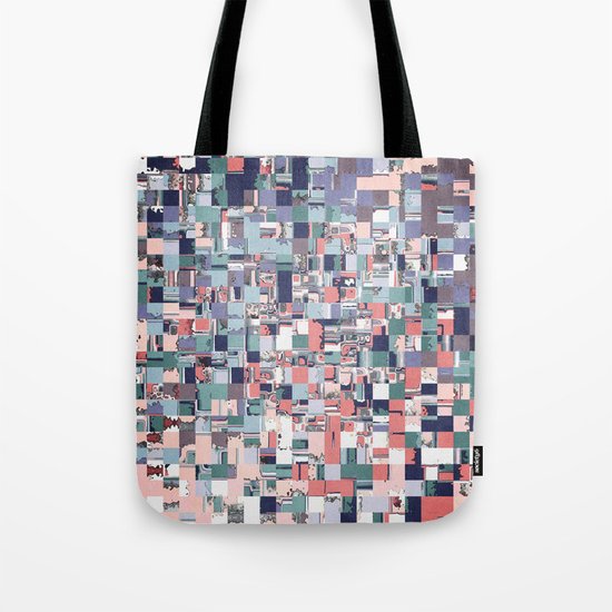 Colorful Abstract Geometric Mosaic Tote Bag