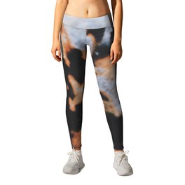 slow burn Leggings | Texture, Bleach, Photo, Mixedmedia, Curated, Textile, Color, Digital, Fabric, Abstract 