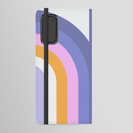Double Rainbow in Very Peri Android Wallet Case
