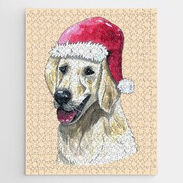 Christmas Labrador Retriever Dog Jigsaw Puzzle