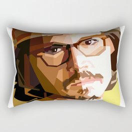 Johnny Depp Portrait Rectangular Pillow