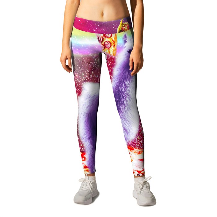 Space Cat Galaxy Leggings With