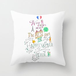 The Happily Ever After Throw Pillow