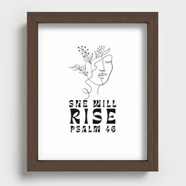 She Will Rise Recessed Framed Print
