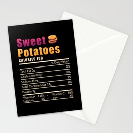 Sweet Potato Nutrition Stationery Card