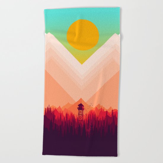Summer Nature Beach Towel