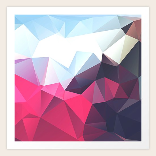 Polygonal Art Print