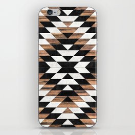 Urban Tribal Pattern No.13 - Aztec - Concrete and Wood iPhone Skin