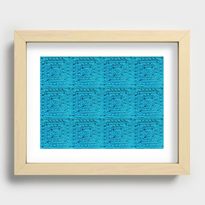 Blue Recessed Framed Print